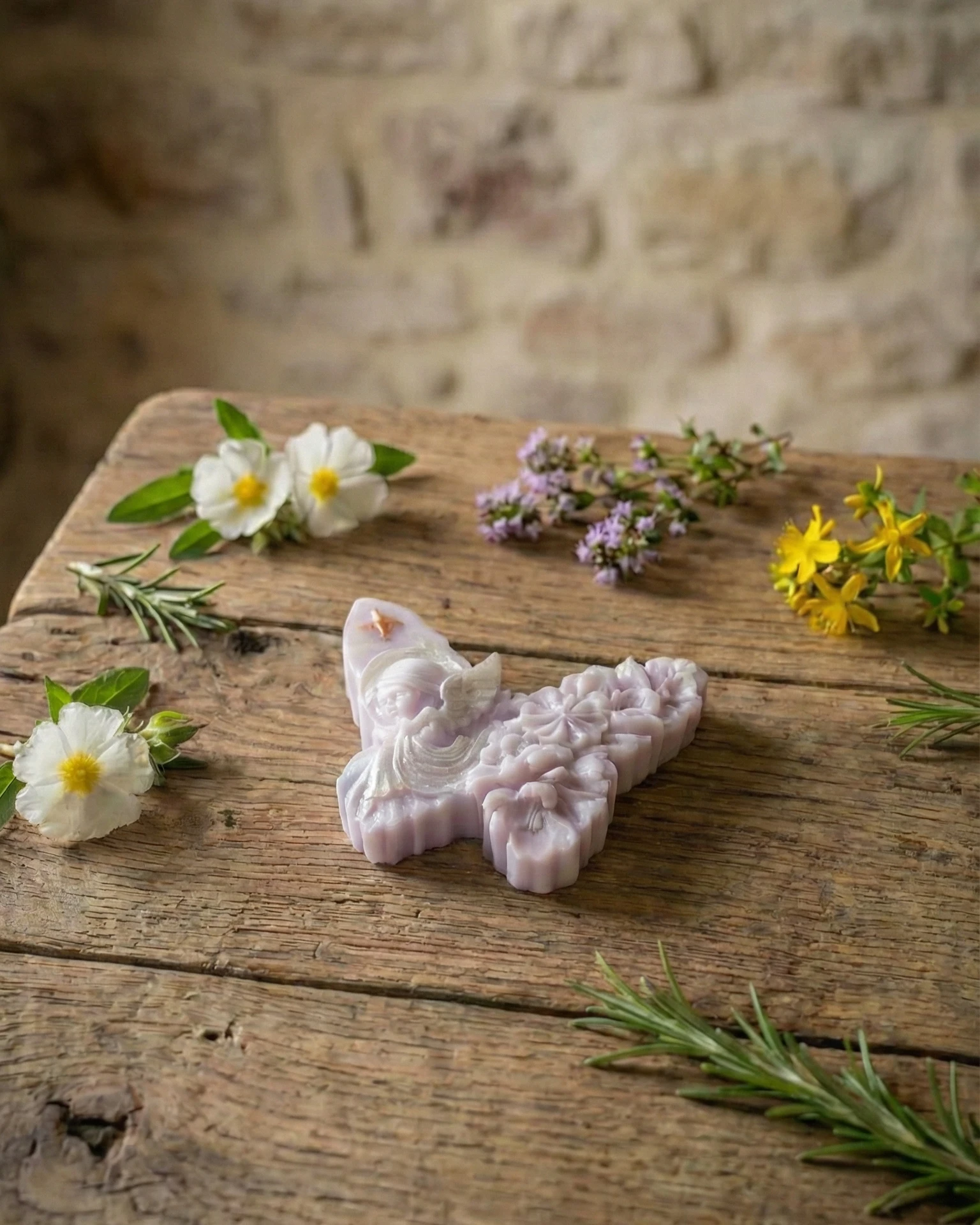 Vela de soja decorativa Mariposa Ángel - Imagen 3