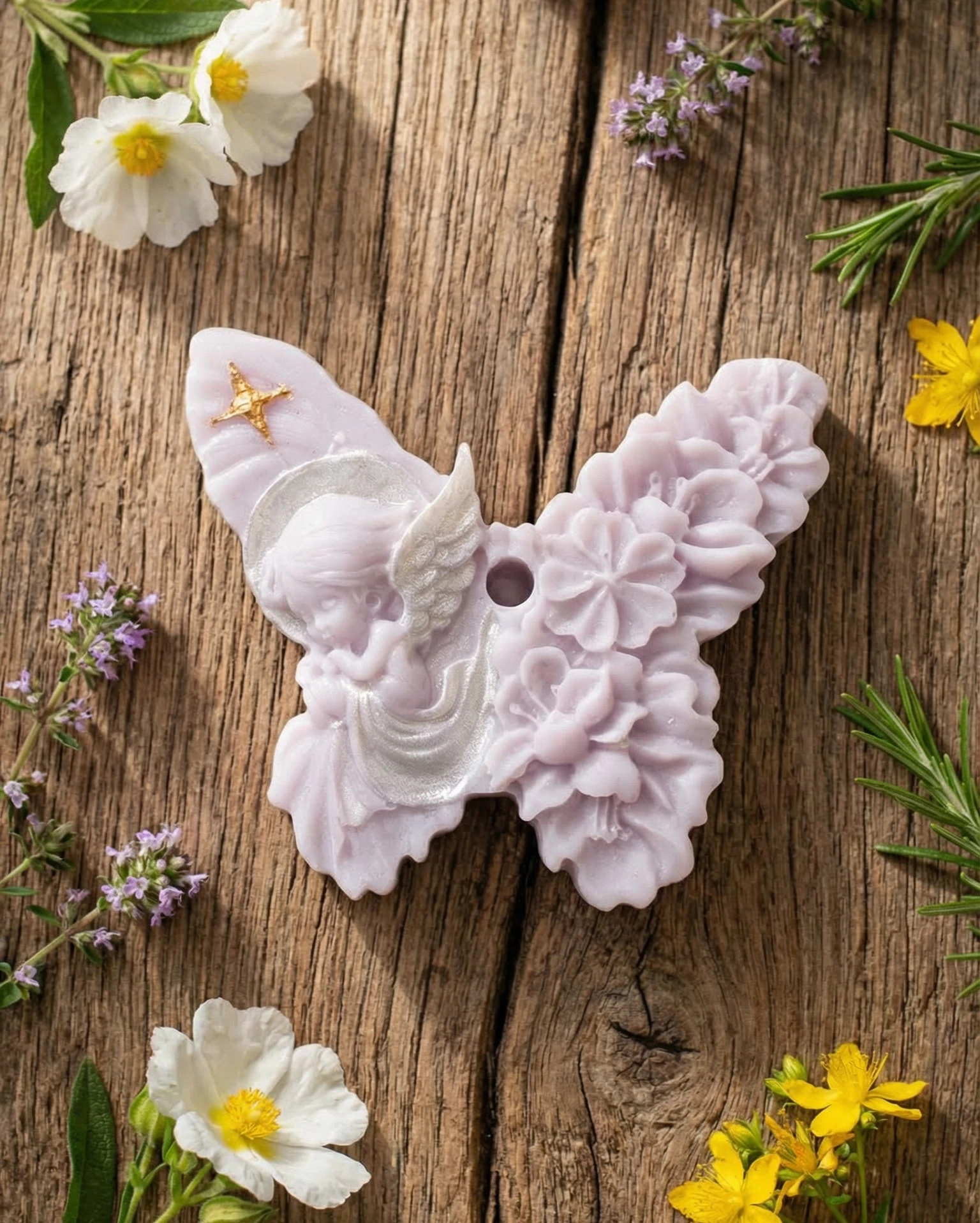 Vela de soja decorativa Mariposa Ángel - Imagen 2