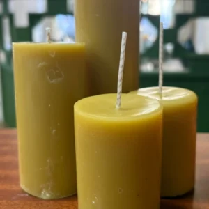 Velas de pilar de cera pura de abeja