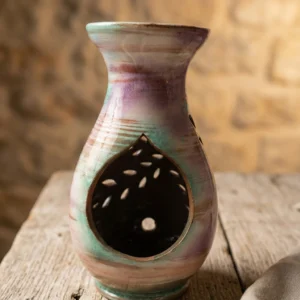 Quemador Venus artesanal con abertura para vela tipo tealight