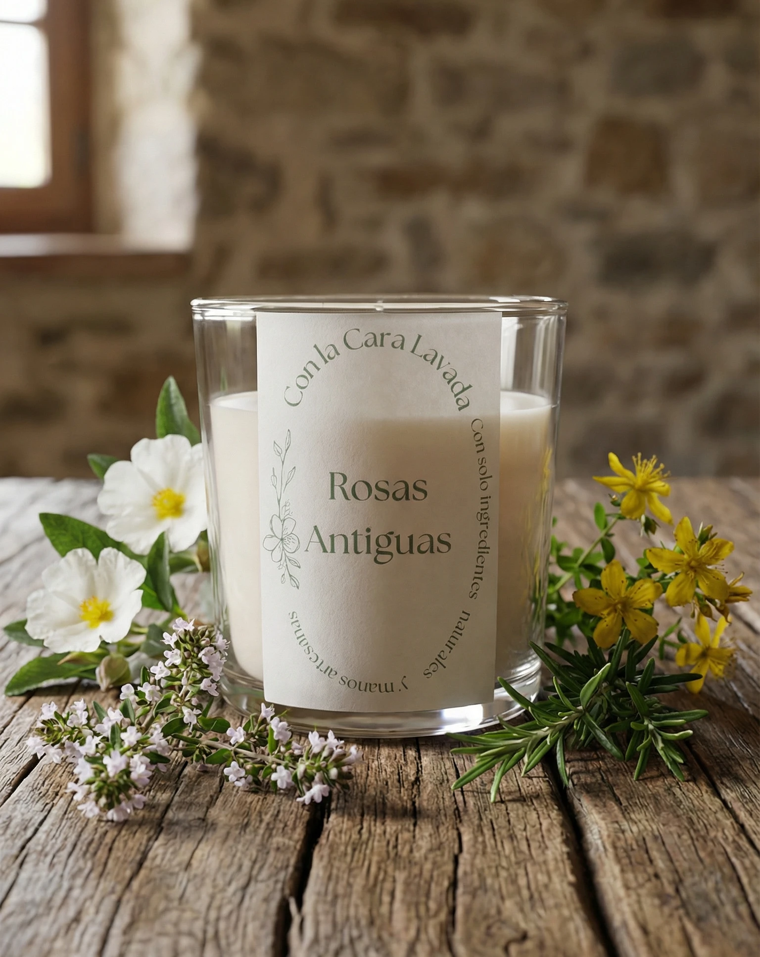 Vela de soja Rosas Antiguas - Imagen 3