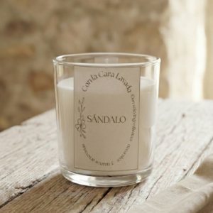 Vela de soja Sándalo