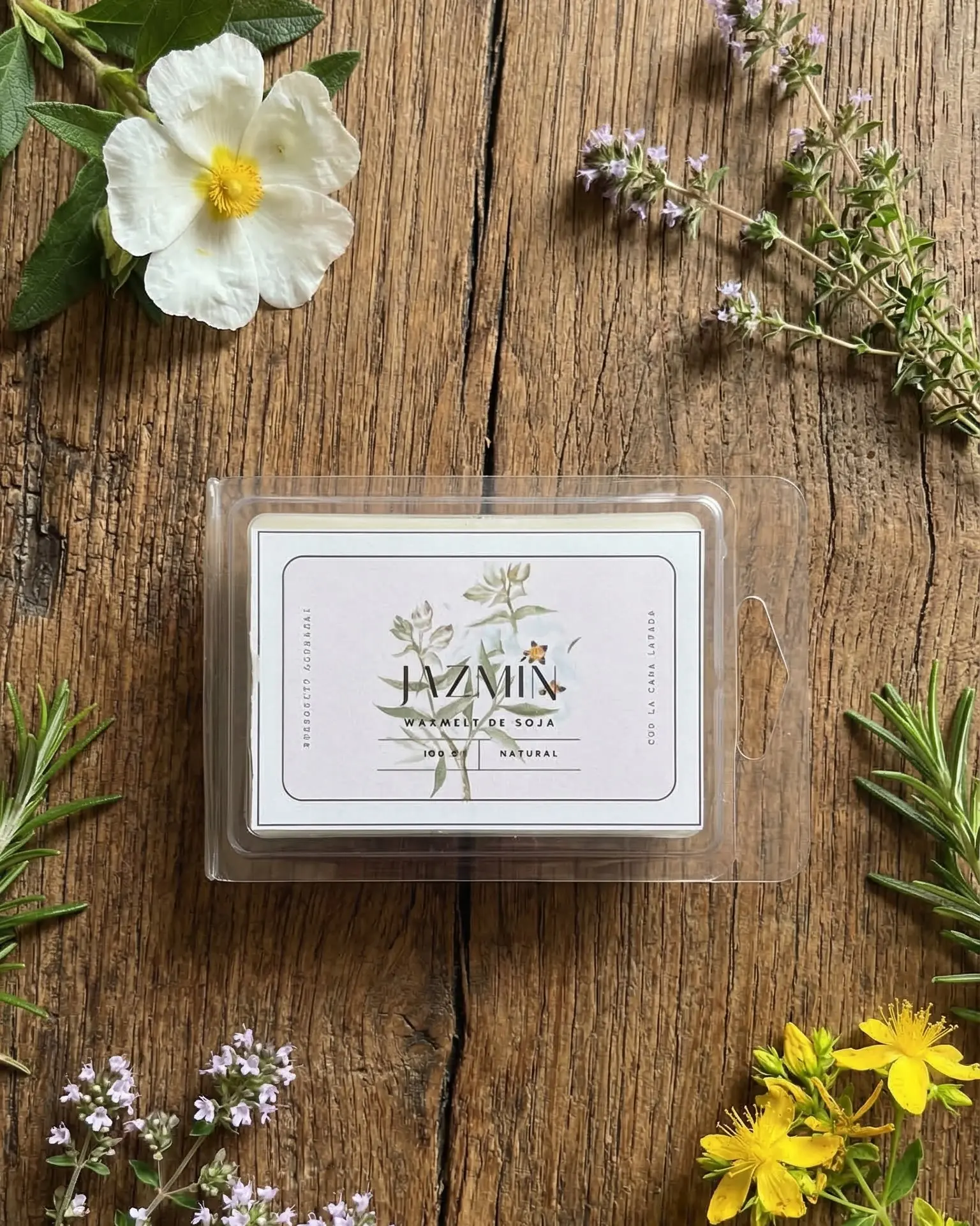 Wax Melt Jazmín – Cera de Soja - Imagen 4